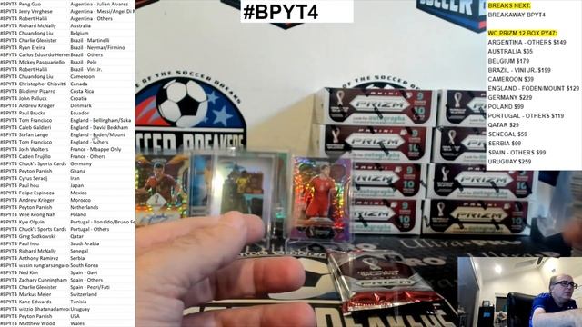 2022 Panini Prizm FIFA World Cup Qatar 20 Box Breakaway Case (20BBX) - Pick Your Team/Player #BPYT4 смотреть онлайн