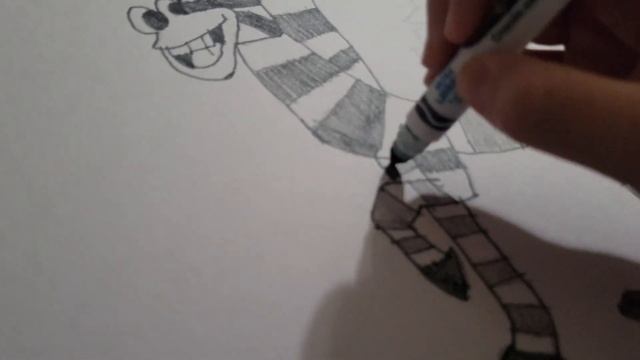 How To Drawing Marty The Zebra In Coloring From DreamWorks Animation's Madagascar.