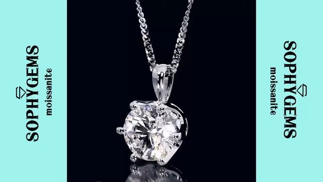 Moissanite PENDANT 1 Carat. Say GOODBYE To Expensive Diamond!