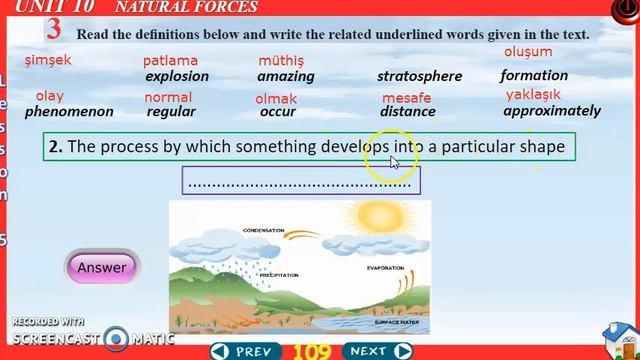 8 sınıf ingilizce ünite 10 Natural Forces Doğal Güçler Anlatımı ve cevapları Upswing Tutku Yayın смотреть онлайн