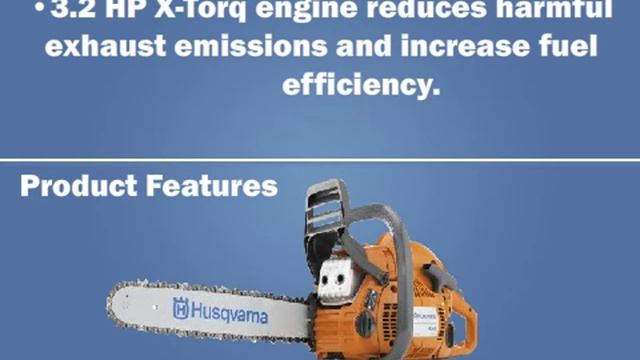 Husqvarna 450 18-Inch Chain Saw With Smart Start смотреть онлайн