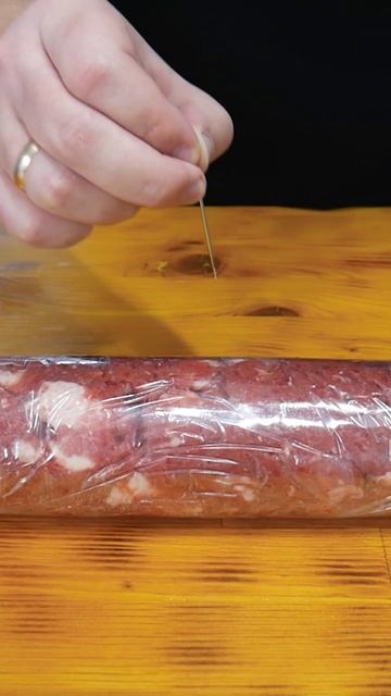 Домашняя Колбаса в пакете из любого мяса Без коптильни в духовке или кастрюле смотреть онлайн