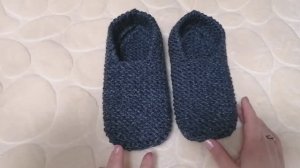 Как связать подследники - лапти на двух спицах