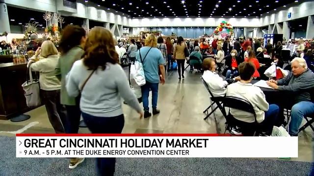 The Holiday Market lets shoppers visit hundreds of vendors at the convention center смотреть онлайн