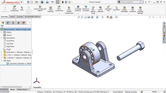 25-Mating the Wheel Method 1 for SOLIDWORKS 2020 смотреть онлайн