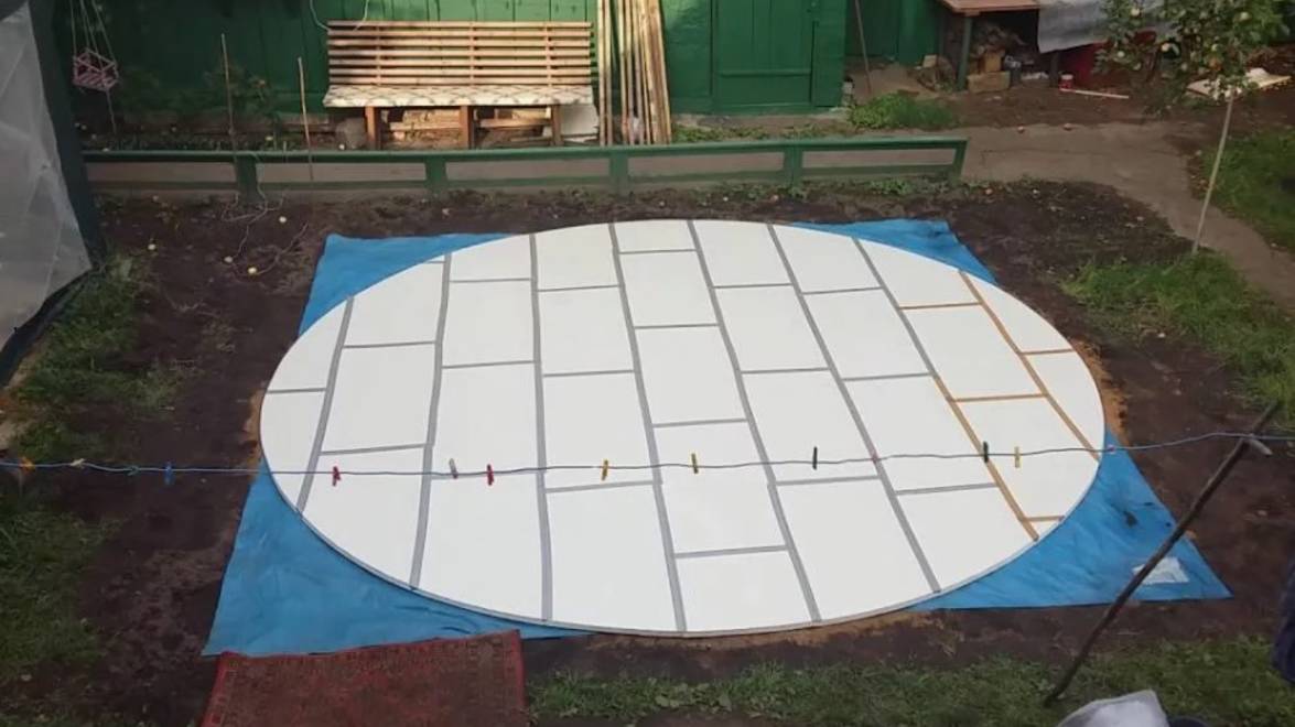 Каркасный бассейн: площадка для установки. Выравнивание основания под бассейн