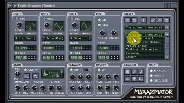 Marazmator virtual psychedelic synth смотреть онлайн