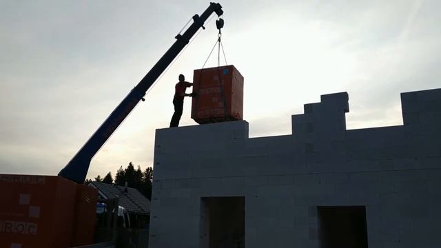 Разгрузка газобетона смотреть онлайн