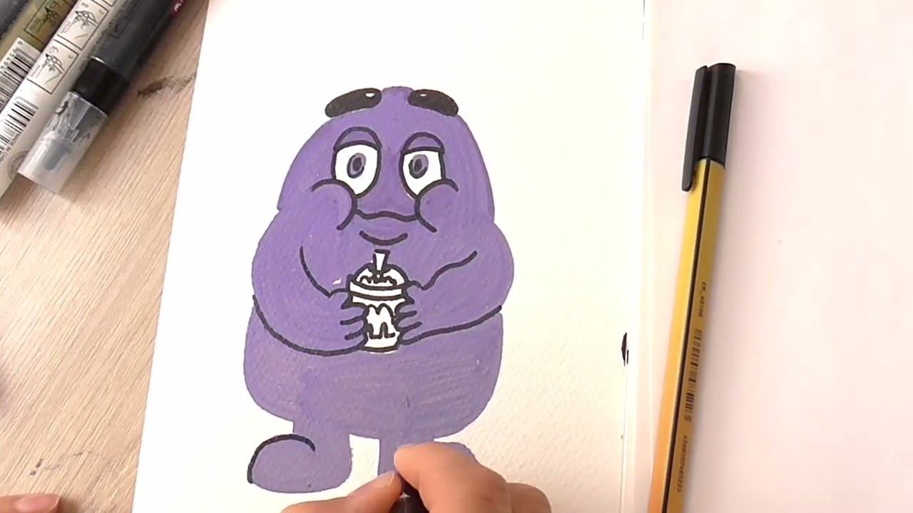 drawing grimace #fyp #drawing #art #grimaceshake смотреть онлайн