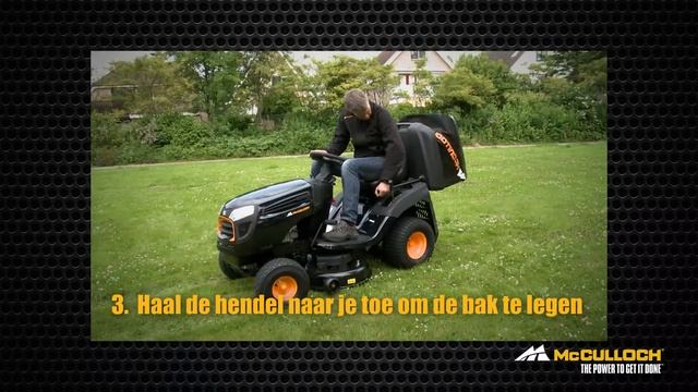McCulloch HOW TO Tuintractor opvangbak legen смотреть онлайн