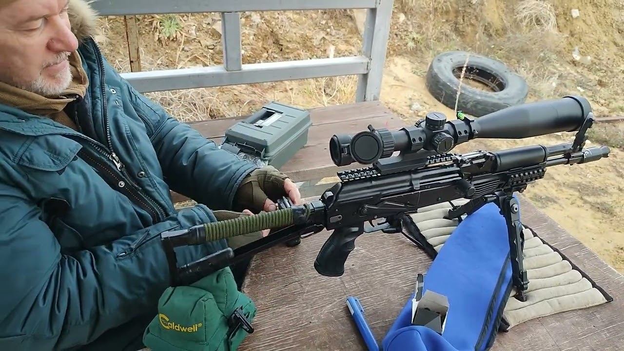 Сайга 03 в 5.56 - проверка на кучность