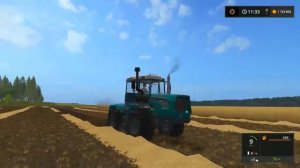 Farming Simulator 2017. Трактор ХТЗ 242К. Плуг ПЛН 5 - 35.