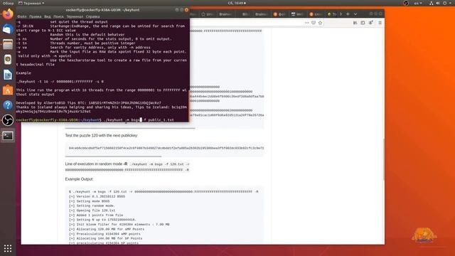 Search private key with Keyhunt on Linux смотреть онлайн