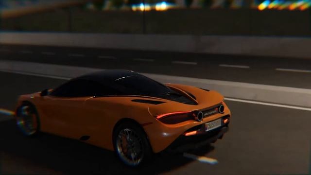 McLaren racing On Bridge on Blender смотреть онлайн