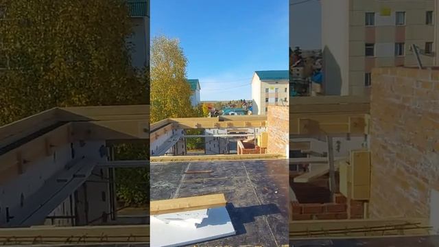 П53. Приём бетона в армопояс третьего этажа. смотреть онлайн