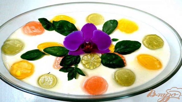 Торт желе с мармеладом