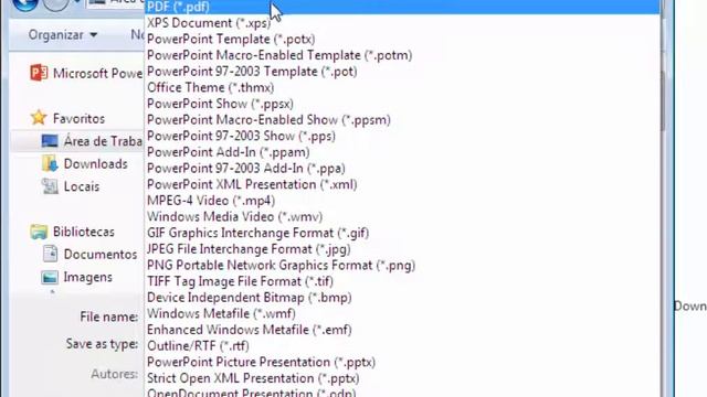 Como salvar, converter, transformar slides do Power Point em PDF смотреть онлайн