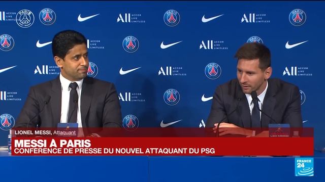 Messi au PSG : "J'ai hâte que l'entraînement commence" (Lionel Messi) • FRANCE 24 смотреть онлайн