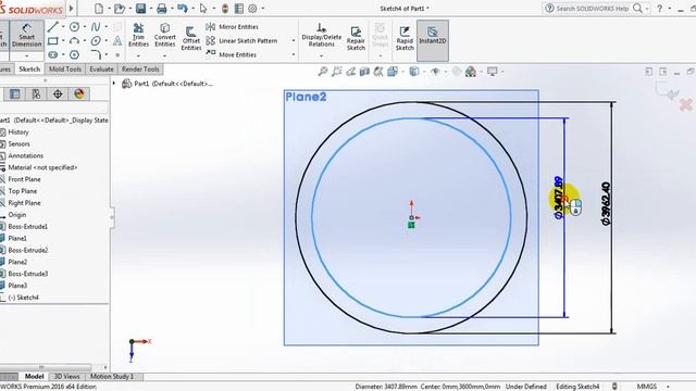 Solidworks tutorial - how to make steel water tank of different thickness смотреть онлайн