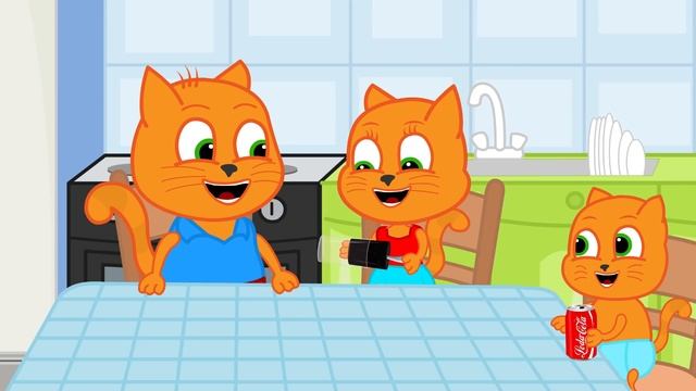 Familia de Gatos - Montaje De Máquina Gumball Dibujos Animados Para Niños смотреть онлайн