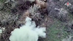 Уничтожение блиндажа ВСУ FPV-дроном