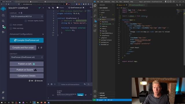 Web3 Tutorial - 3. React Web3 Frontend смотреть онлайн