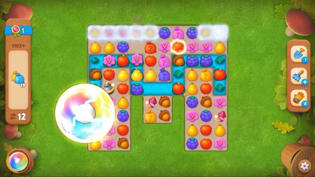 Gardenscapes level 11024 No Boosters Gameplay смотреть онлайн