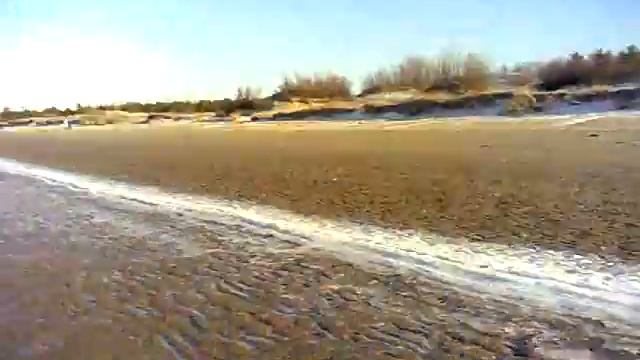 On A Bicycle. The White Sea, Severodvinsk. Russia