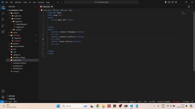Connect Smart Contract to HTML смотреть онлайн