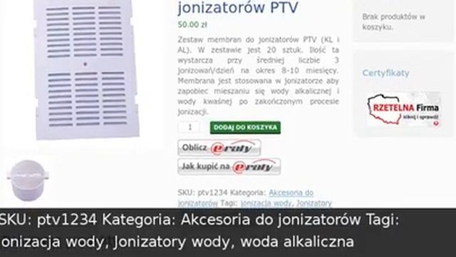 Membrana do jonizatorów PTV смотреть онлайн