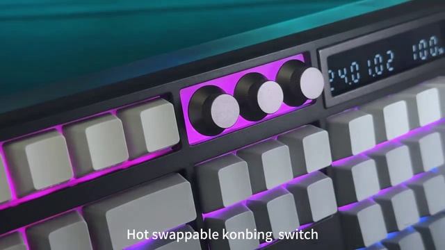 SKYLOONG GK104 Pro 3-режимная беспроводная клавиатура. смотреть онлайн