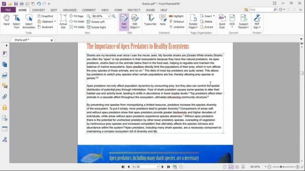 Foxit PhantomPDF 7 Edit PDF