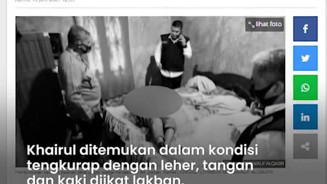 Duda Kaya di Asahan Ditemukan Tewas, Leher, Tangan dan Kaki Terikat, Mulut Tersumpal Kain di Kamar смотреть онлайн
