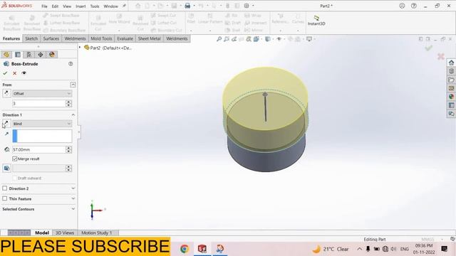 SOLIDOWORKS 2023 PNEUMATIC CYLINDER | PISTON TUTORIAL | EXPLAIN CAD | смотреть онлайн