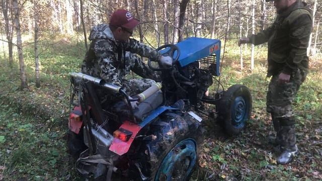 УАЗ Патриот против трактора. Самодельный трактор Митя на бездорожье смотреть онлайн