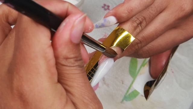 WHITE BLING |Sculpted STILETTO ACRYLIC NAILS (not polish) смотреть онлайн