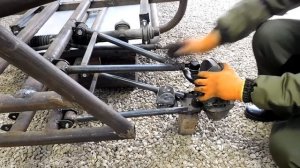 Как сделать багги своими руками. Передняя подвеска. Homemade buggy. Front suspension.