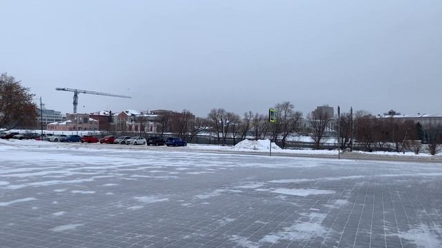 [4k] Meditative Morning Walk through the city in the winter / Winter City Omsk, Russia ASMR смотреть онлайн