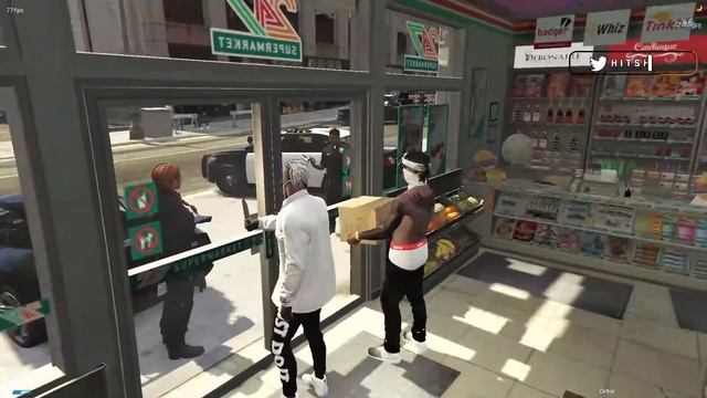 Pyro (Mk) y el Topo que gira (HitGG) roban y escapan de un Badu *persecución épica* // Overlife RP смотреть онлайн