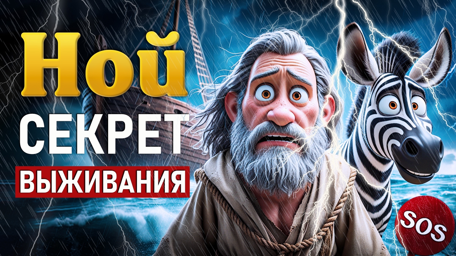 ПОТОП: КАК Ной пережил 382 дня!? Ноев Ковчег | Библейская анимация смотреть онлайн
