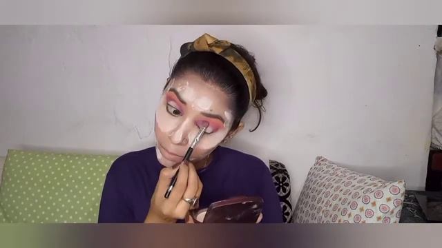 Neon eye makeup look 💐 || shalini chauhan смотреть онлайн