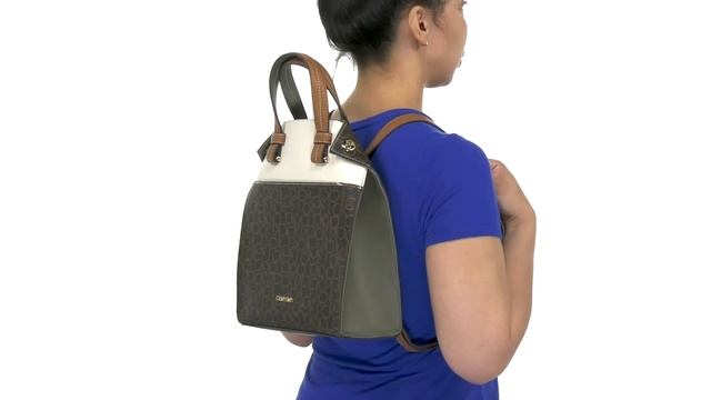 Calvin Klein Everlee Signature Backpack SKU: 9679124 смотреть онлайн