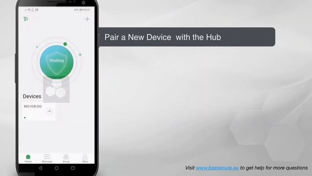 Add your BeeSecure BEE-HUB from Android (EN) смотреть онлайн