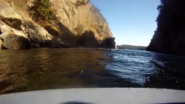 Tidal Rapids SUP paddling in Deception Pass with Rob Casey 3/22/14 смотреть онлайн