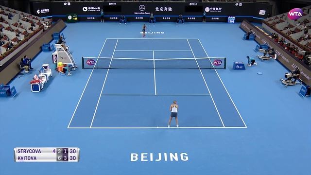 2017 China Open Quarterfinals | Petra Kvitova vs. Barbora Strycova | WTA Highlights смотреть онлайн
