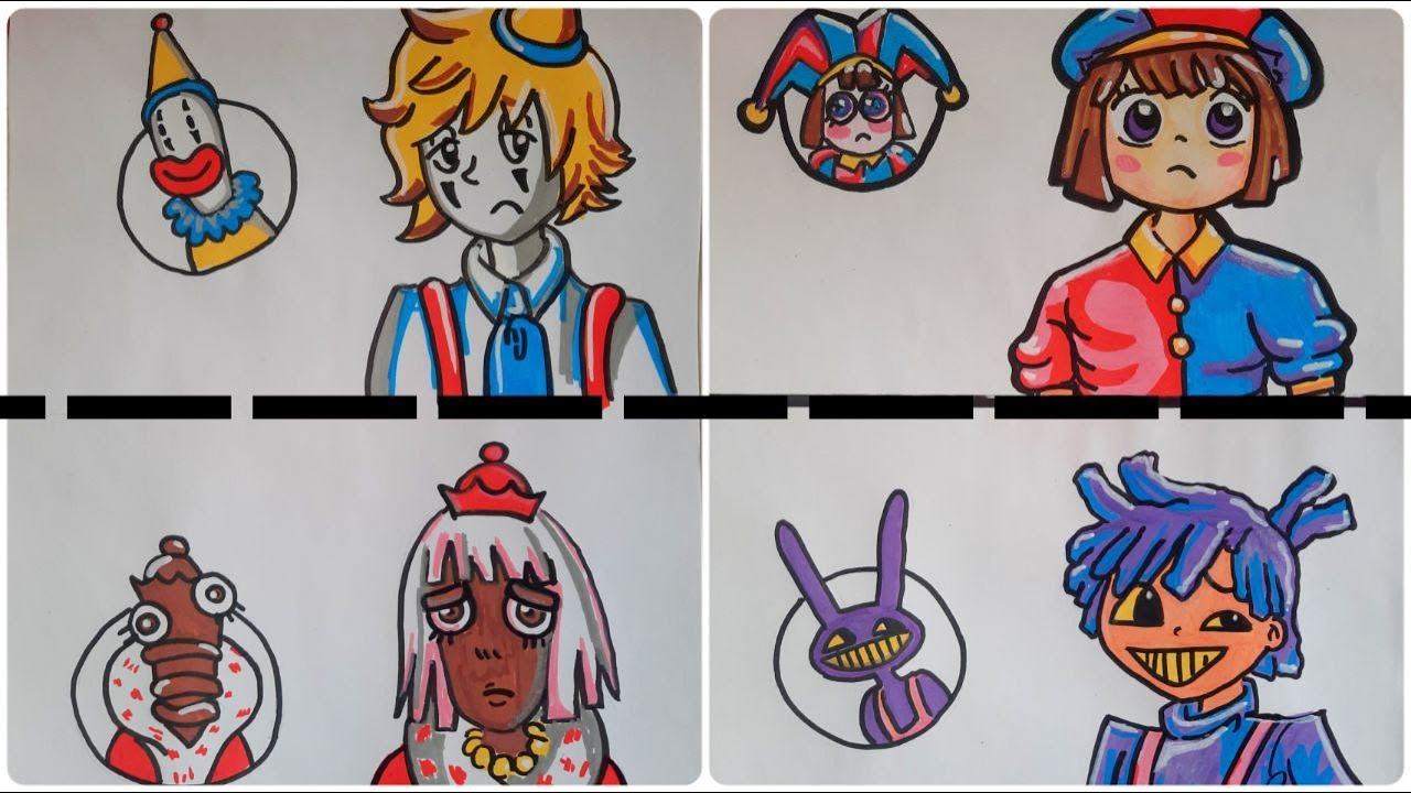 [Рисунок] «Удивительный цифровой цирк» Но Человек 02: Гуманизированный Кейн, Зубл, Кингер, Пузырь смотреть онлайн