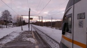 Электропоезд ЭП2Д-0027 ЦППК платформа Орудьево 10.02.2022