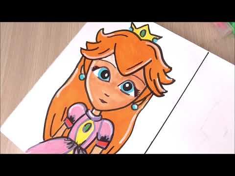 Drawing Princess Peach with Fire Flower смотреть онлайн
