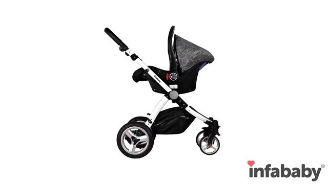 Infababy EVO 3in1 Travel System Pram - Funky Zebra - 360 Video смотреть онлайн