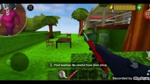 Scary teacher 3D уровень с пчёлами